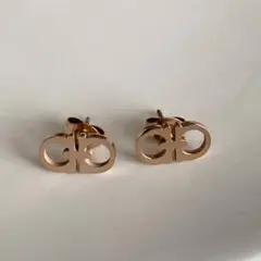 ステンレス　ピアス　ローズゴールド