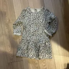 PETIT BATEAU 花柄長袖ワンピース 24m 86センチ