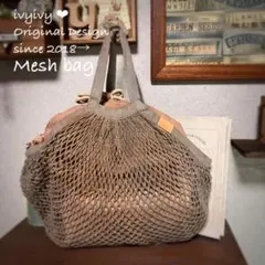 ⭕️vintage染め❗️ メッシュ グラニーバッグ＆巾着 - メルカリ