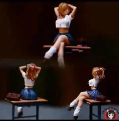 1/24 フィギュア2体 水着 体育座り ミニチュア 1/64より大 完成品