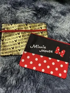 ディズニー ミニーマウス ポーチ 2点セット 小物入れ