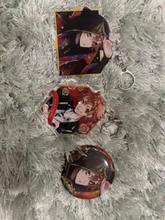 ツイステッドワンダーランド エースアクリルキーホルダー、缶バッチ 3個セット