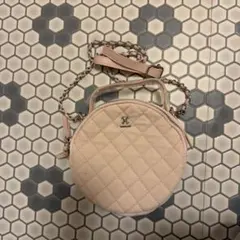 NICE CLAUPピンク キルティング ショルダーバッグ