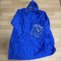 レインコート　135-140 青　ブルー　子供用　キッズ　無地