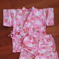 女の子 甚平 あさがお