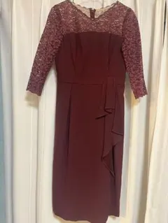 【美品】Aimer / エメ パーティードレス ワインレッド