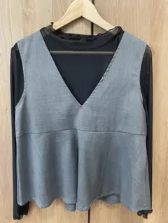 しまむら ベスト＋シアープルオーバー 2点セット