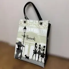 Harrods シルエットデザイン トートバッグ