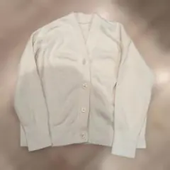 【無印良品】ホワイト ニットカーディガン M