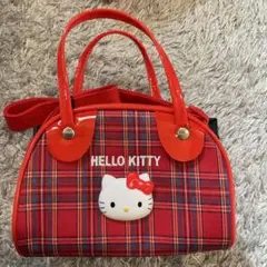 HELLO KITTY チェック柄バッグ