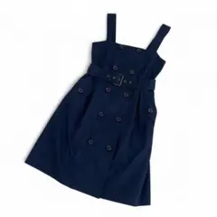 ブルーレーベルクレストブリッジ ワンピース ジャンバースカート ネイビー 36