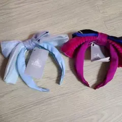 ディズニー リボン付きカチューシャ 2点セット