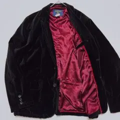 00s WOOLRICH ウールリッチ 2B テーラードジャケット ベロア 黒