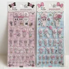韓国 限定★エスターバニー 5サイズ ステッカー シール ぷっくり エポキシ