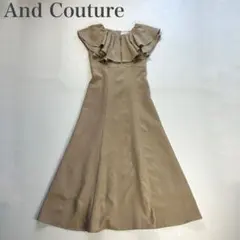 アンドクチュール 美品 ラッフルフリルノースリワンピース レースアップ Aラインのサムネイル