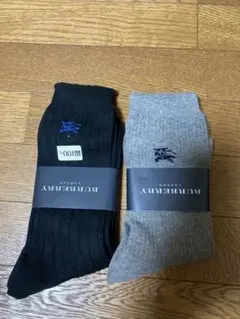 新品バーバリー　レディース靴下2足組