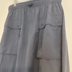 ザラ　グレー フレアスカート ゴムウエスト