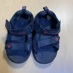 Champion ブラック/レッド サンダル　17cm