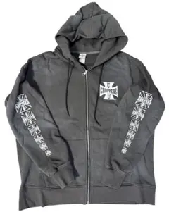 「専用」West Coast Choppers パーカー ＆キャップ⭐️希少⭐️ WEST COAST CHOPPERS HOODIE, MALTESE CROSS, BLACK AND WHITE **BRAND