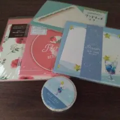 おまとめセット　　レターセット 4種 バースデーカード付き