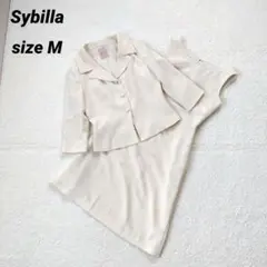 シビラ セレモニースーツ　ジャケット×ノースリーブワンピース　アンサンブル　切替