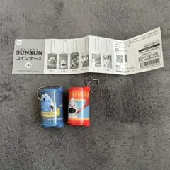 パペットスンスン コインケース ブルー レッド スンスン　ノンノン