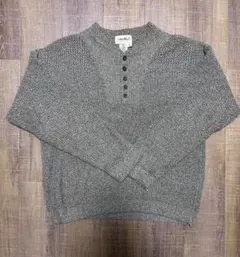 90s Eddie Bauer ヘンリーネック ニット セーター Mのサムネイル