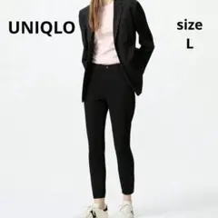 UNIQLO/ユニクロウルトラストレッチクロップドレギンスパンツブラックL