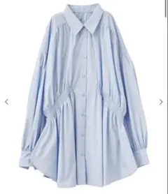 COCODEAL シャーリングビッグシャツ サックス