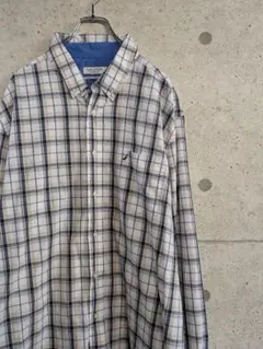 Nautica 長袖チェック　ボタンダウンシャツ XXL