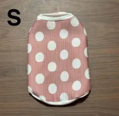 Sサイズ ピンク 水玉模様 犬服
