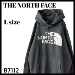 定番人気 ザノースフェイス ハーフドーム ビッグロゴ パーカー グレー メンズL