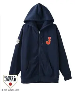 しまむら WBC侍ジャパン 応援ジップパーカー メンズL ネイビー - メルカリ