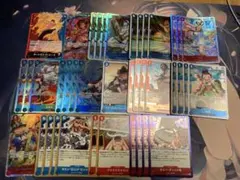 원피스 カードゲーム 赤青エース デッキパーツ 묶음 판매