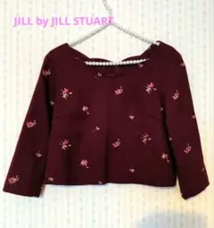 JILL by JILL STUART ジルスチュアート 花柄トップス　ボルドーのサムネイル