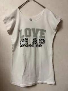 #4734 clap Women’s M ホワイト 半袖Tシャツのサムネイル
