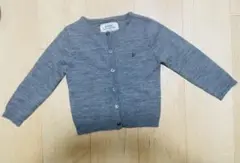 グレー ニットカーディガン 100cm