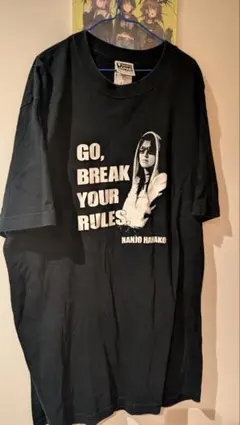 ​NANJO HANAKO 南条花子 プリントTシャツ Lサイズ ブラック
