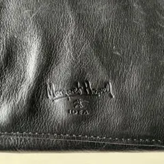 MARGARET HOWELL ブラックレザー二つ折り財布のサムネイル