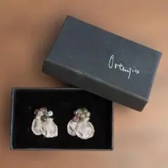 クリップ式イヤリング 多色ビーズ