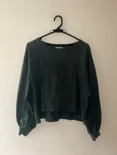 earth music&ecology ダークグリーン 長袖トップス