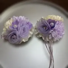 親子コサージュ２個セット