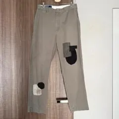 【古着リメイク】ポロバイラルフローレン パッチワークチノパン ポロチノ32