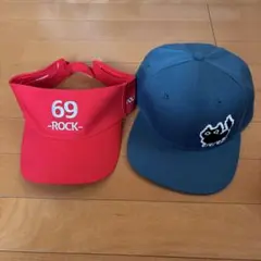 ポルカドットスティングレイ サンバイザー&キャップ2点セット