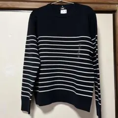 ウォッシャブルミラノリブクルーネックセーター男女兼用Ｍサイズ♡ネイビー