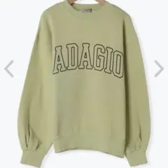 新品　Samansa Mos2飛び裏毛ロゴアソートプリントスウェット