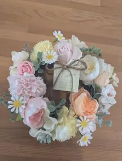 ナチュラルソープフラワー リースアレンジ