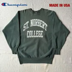 90s チャンピオン リバースウィーブ 2段 カレッジ プリント スウェット