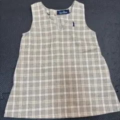 EAST BOY ベージュ系チェック ワンピース