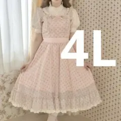 着1】Dollcake 4T 花柄ワンピース - メルカリ